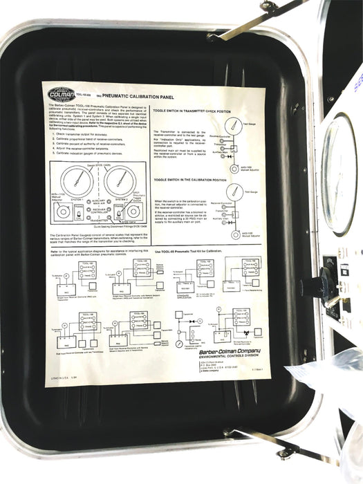 Siebe Barber Colman 9903 Pneumatic Calibration Panel TOOL-100-500 (TOOL-100) NOS