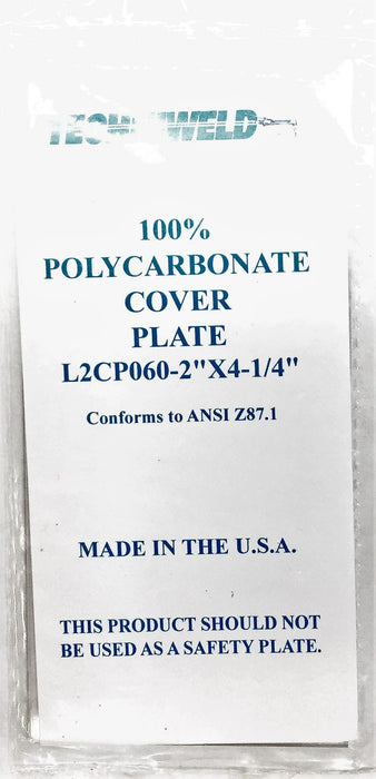 Techniweld Polycarbonate Cover Plate L2CP060-2" X 4-1/4" [Lot of 35] NOS