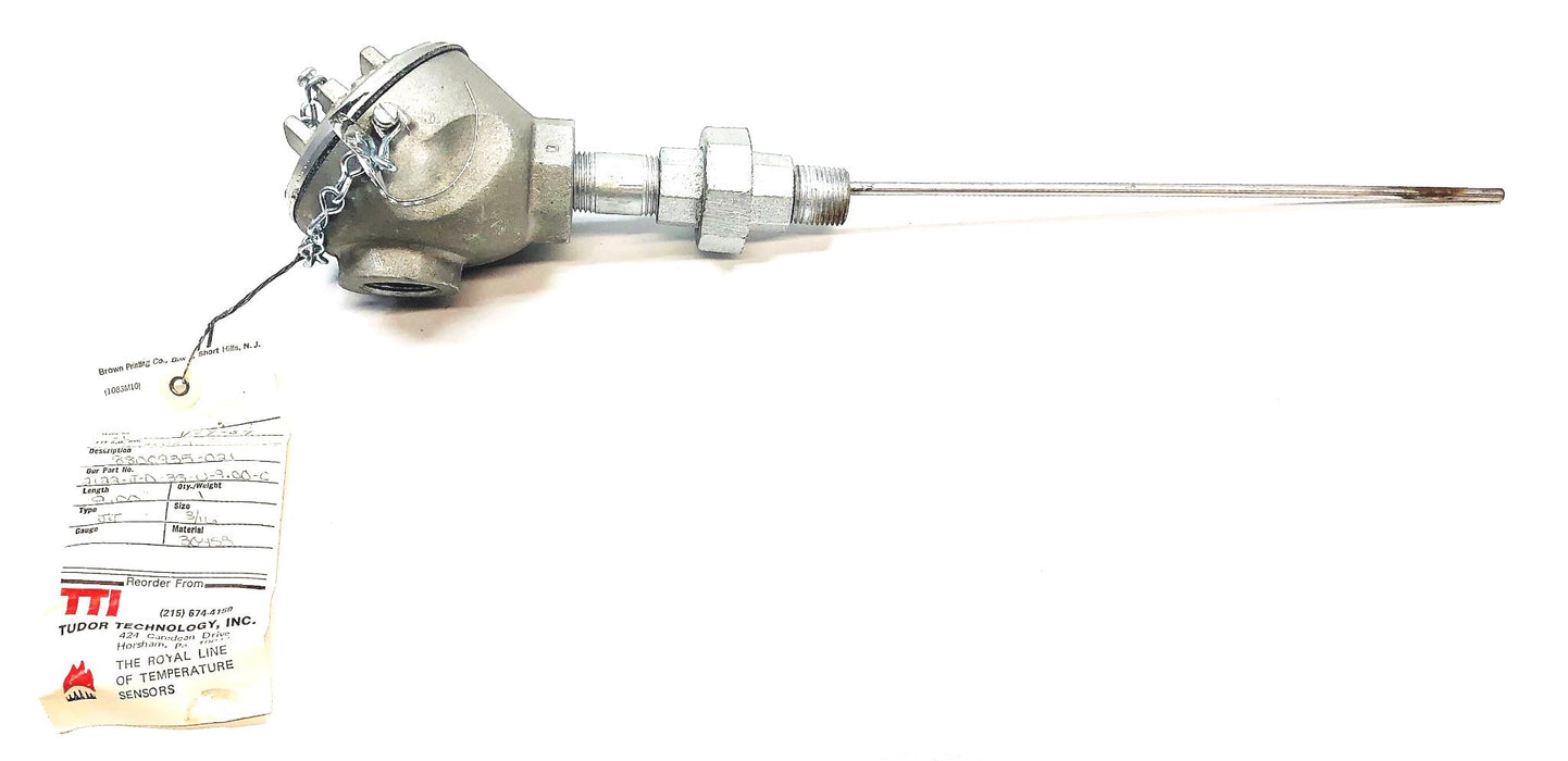 Tudor Technology Thermocouple 880C935-021 NOS