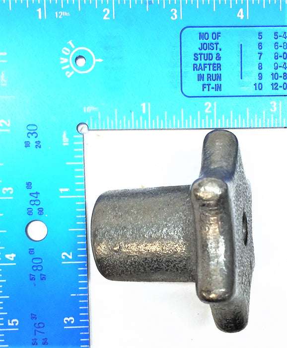 UNBRANDED Six Lobe Cast Knob with 1/2"-13 Thread and 1-1/2" Tall Flange M3 NOS