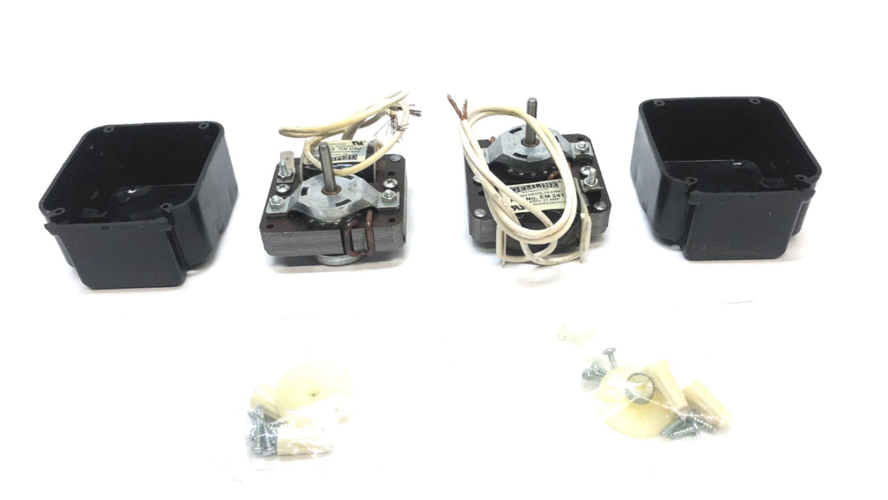 Gemline 120V 60HZ Evaporator Fan Motor EM241 [Lot of 2] NOS