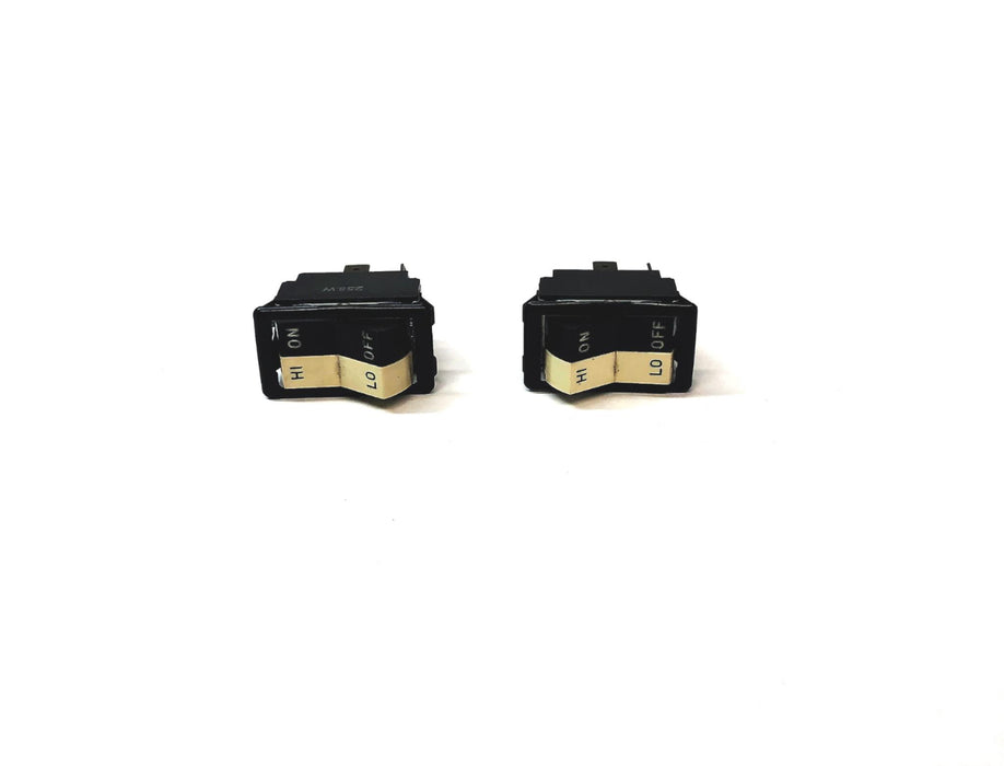 Unbranded 3 Pole On/OFF And High/Low Rocker Switch 258W(RS-47) [Lot of 2] NOS