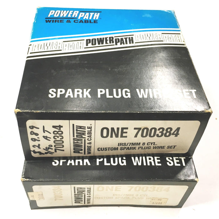 Power Path Spark Plug Wire Set [Lot of 2] 700384 NOS