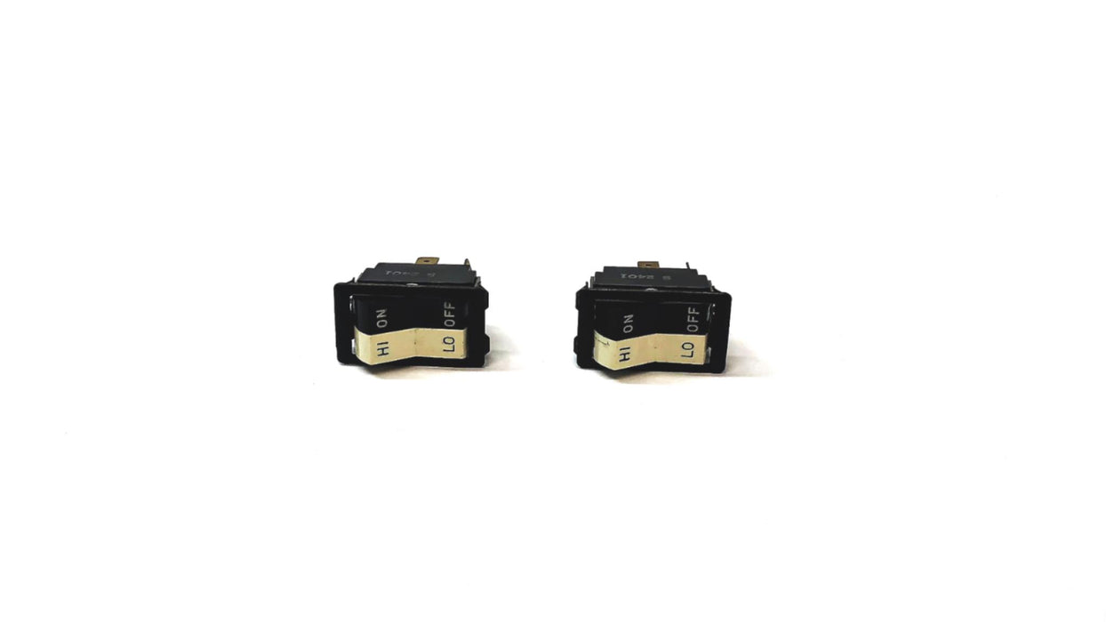 Unbranded 3 Pole On/OFF And High/Low Rocker Switch S 2401(RS-47) [Lot of 2] NOS