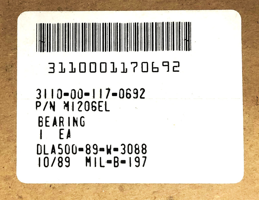 Bower Cylindrical Roller Bearing Outer Ring With Rollers M1206GEL NOS
