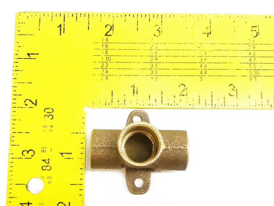 Lee 1/2" Sweat x 1/2" Sweat x 1/2" Sweat Bronze Drop Ear Tee [Lot of 2] NOS