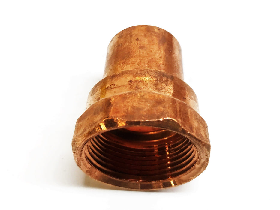 EPC Copper 1-1/4" Female x 1-1/4" Sweat Coupling [Lot of 2] NOS