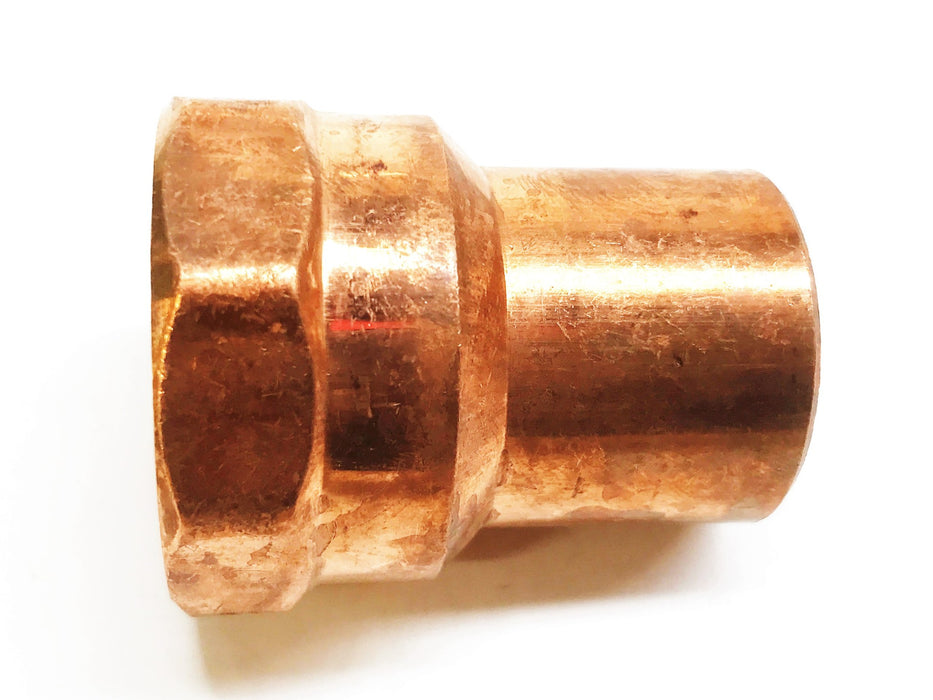 EPC Copper 1-1/4" Female x 1-1/4" Sweat Coupling [Lot of 2] NOS