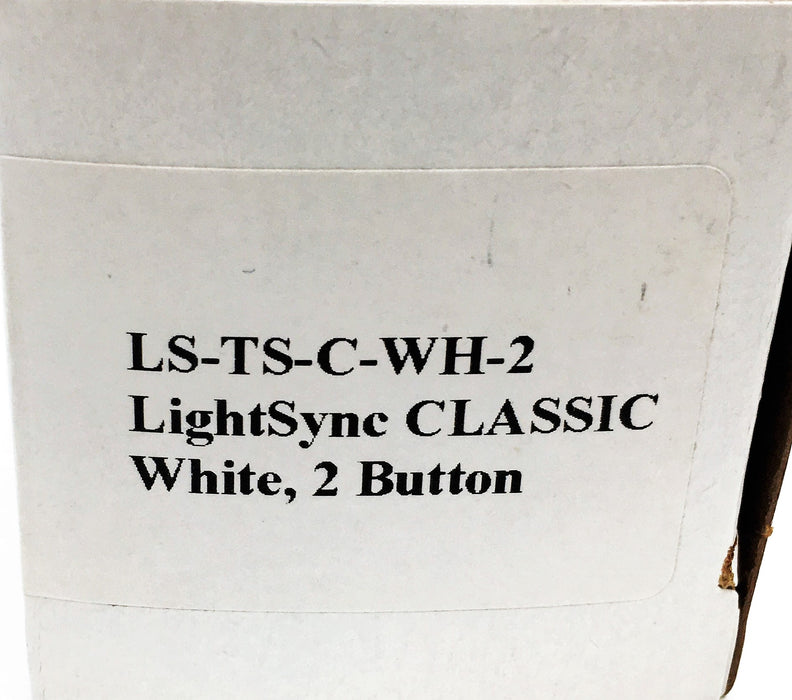 ILC Light Sync Control Devices Classic White 2 Button Switch LS-TS-C-WH-2 NOS