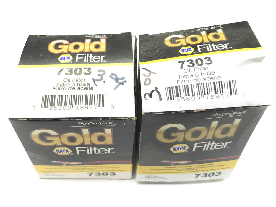 Napa Gold Oil Filter 7303 [Lot of 2] NOS