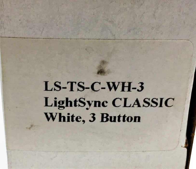 ILC Light Sync Control Devices Classic White 3 Button Switch LS-TS-C-WH-3 NOS