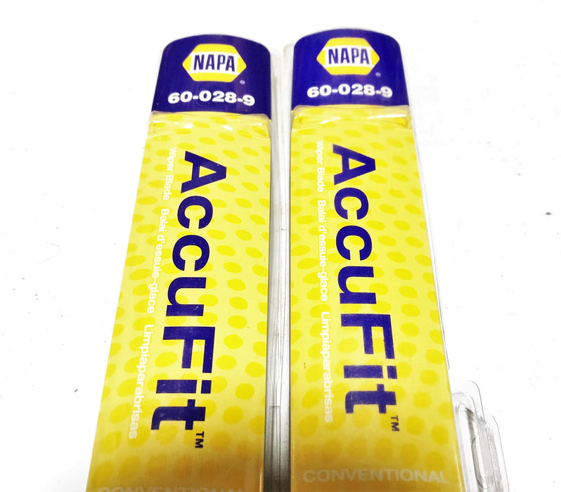 NAPA "AccuFit" Windshield Wiper Blade 60-028-9 [Lot of 2] NOS