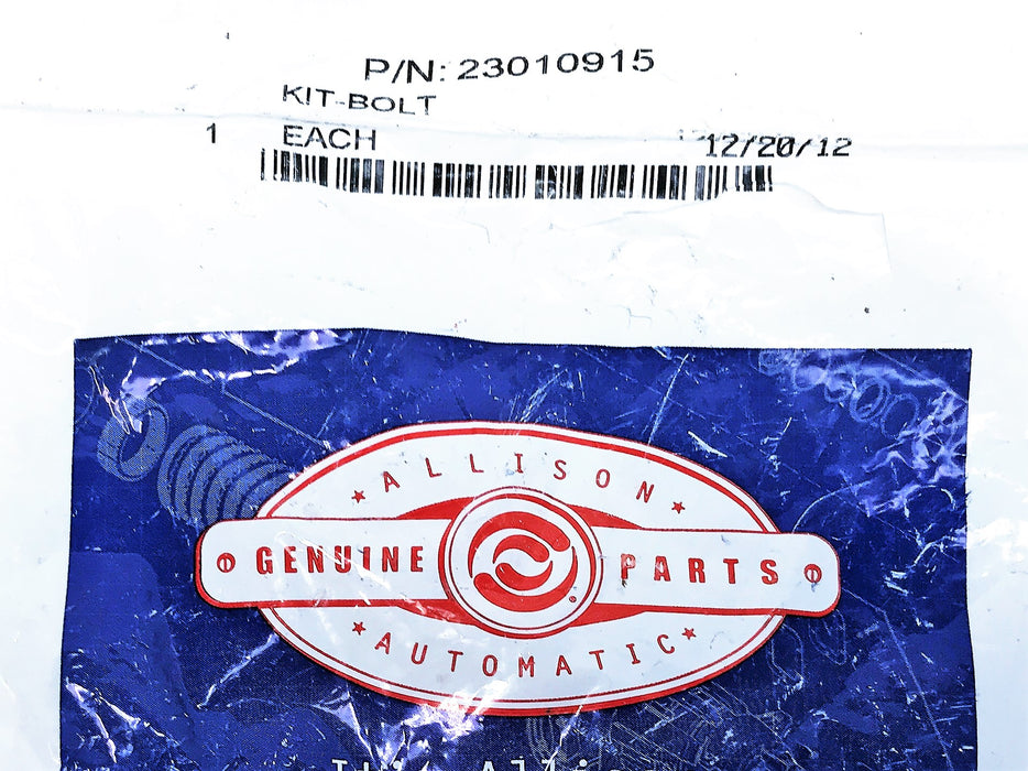 Allison Kit Bolt, Bag of 6, 23010915 [Lot of 3] NOS