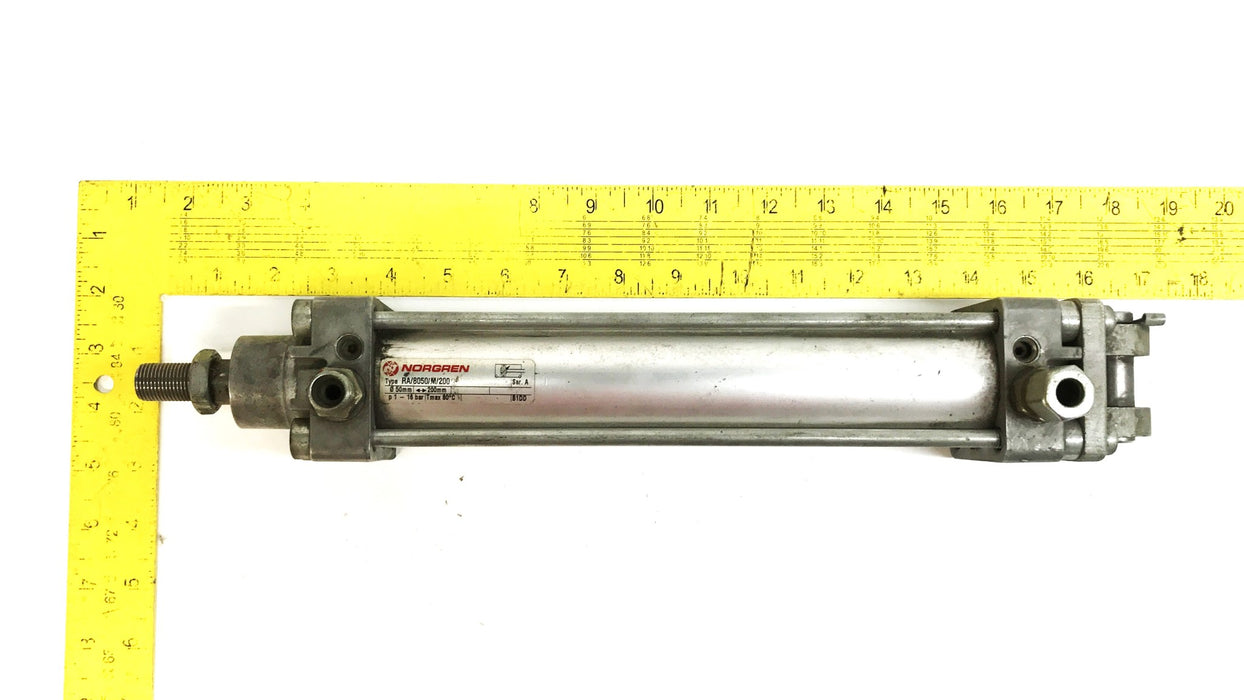 Norgren Pneumatic Piston Cylinder RA8050M200 USED