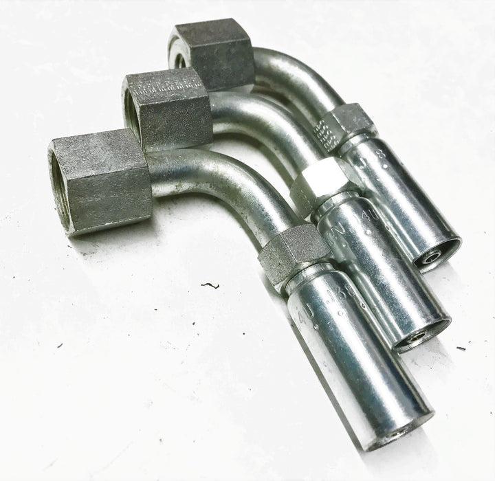 Eaton "Coll-O-Crimp" "U" Series Hose End Fitting 04U-J38 [Lot of 3] NOS