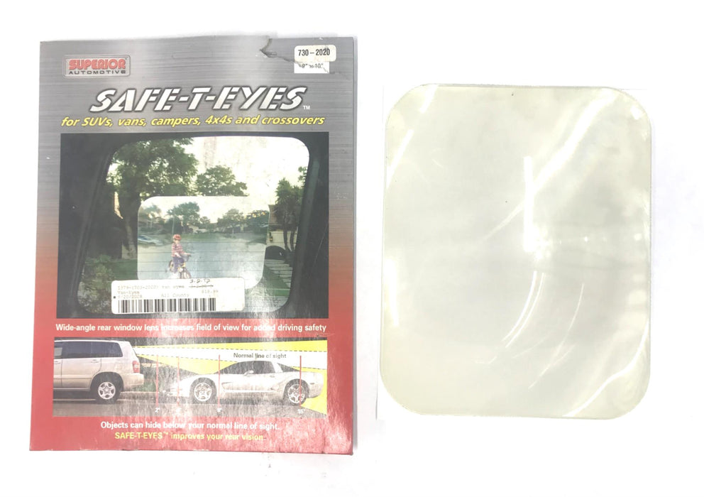 Superior Automotive Safe-T-Eyes 8"x10" Wide Angle Rear Window Lens 730-2020 NOS