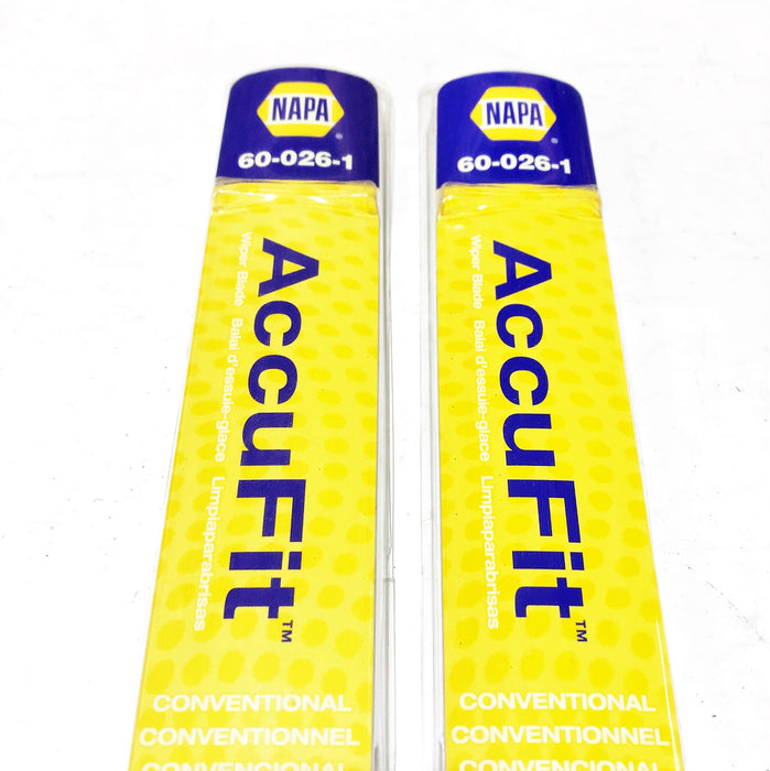 NAPA "AccuFit" Windshield Wiper Blade 60-026-1 [Lot of 2] NOS