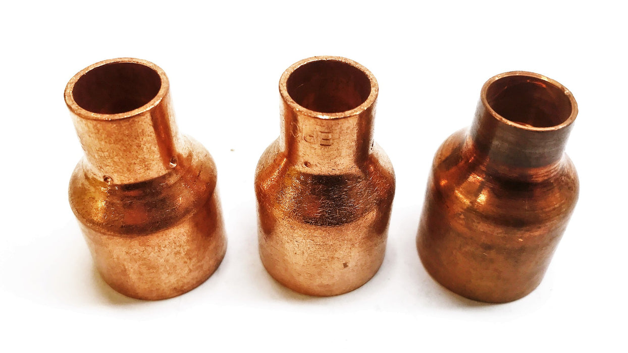 EPC Copper 1" Sweat x 1/2" Sweat Coupling [Lot of 3] NOS
