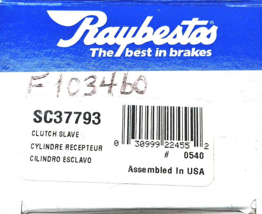 Raybestos Clutch Slave Cylinder SC37793 (F103460) NOS