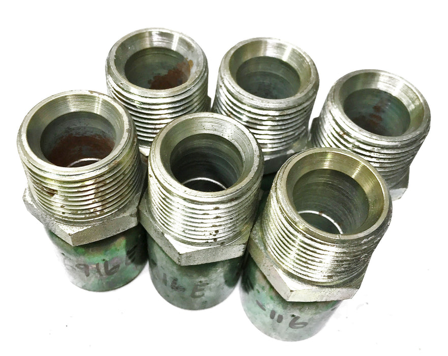 Eaton "E Series" Hydraulic Crimp Fitting 06916E-116 [Lot of 6] NOS