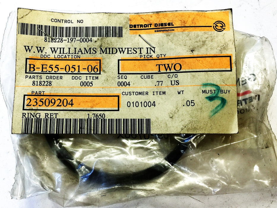 Detroit Diesel Ring Ret 23509204 NOS