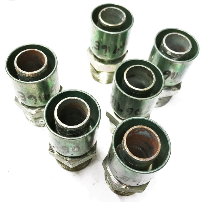 Eaton "E Series" Hydraulic Crimp Fitting 06916E-116 [Lot of 6] NOS