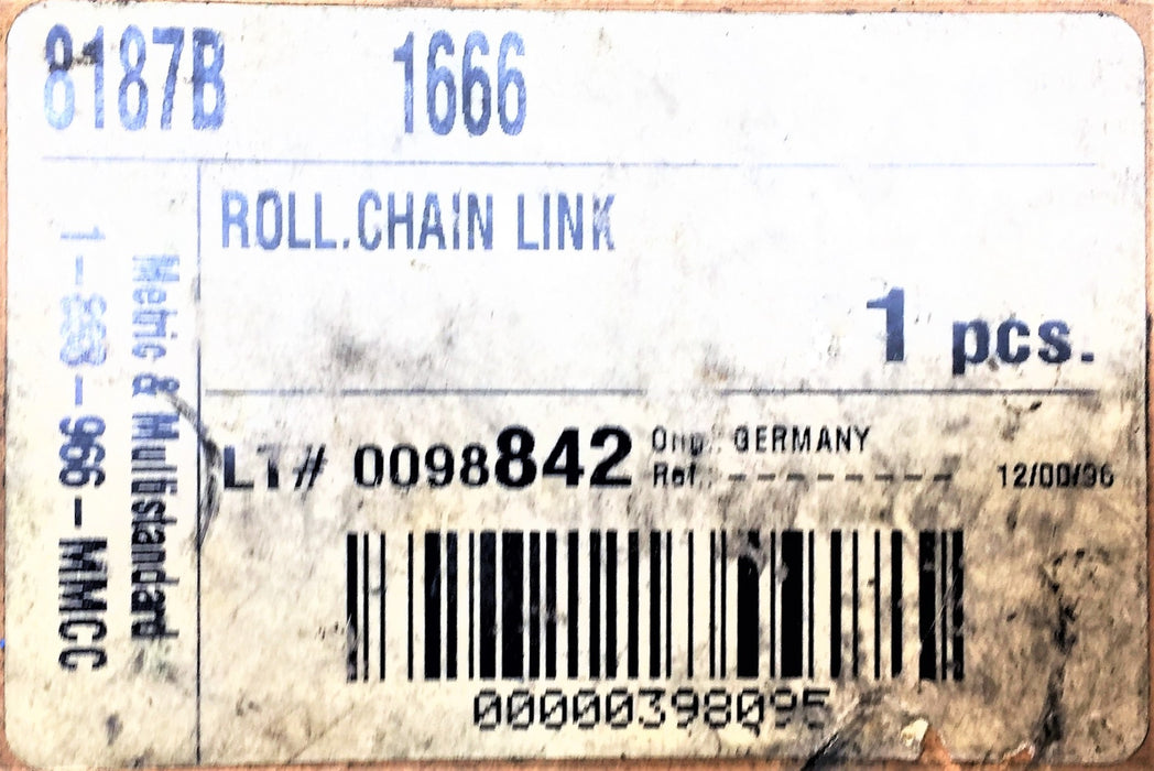 METRIC AND STANDARD 8187B Steel Offset Link (1666 I.D.) NOS