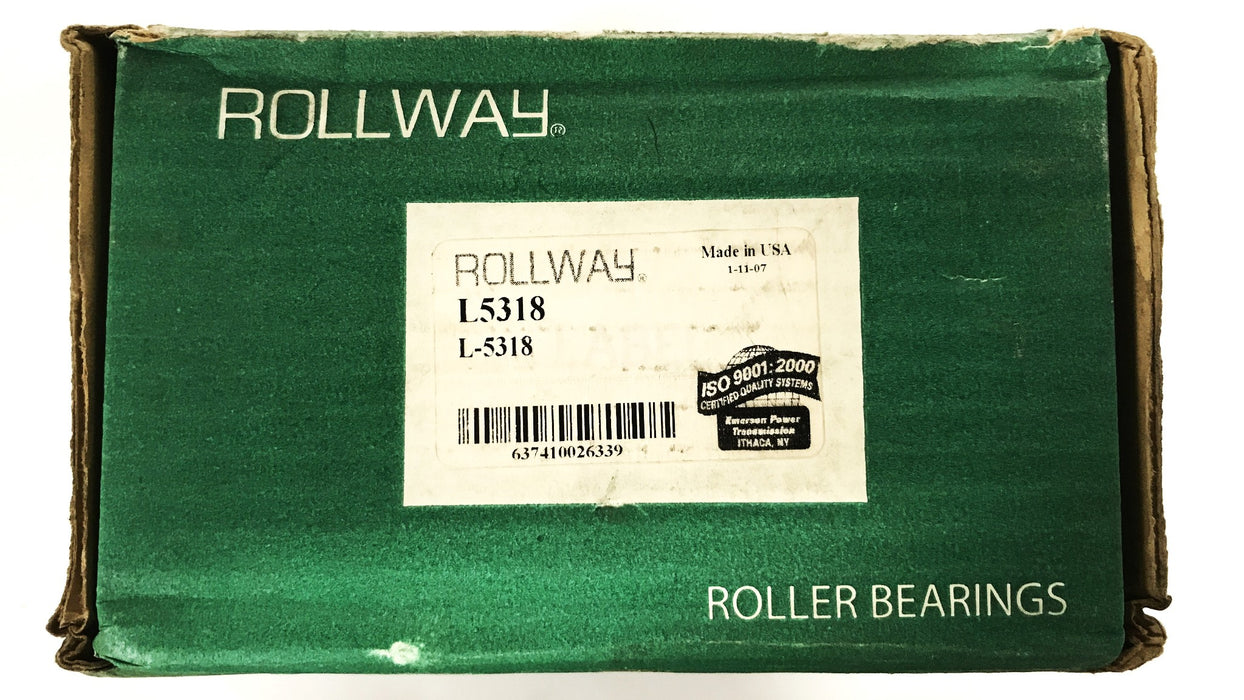 Rollway Cylindrical Roller Bearing Flanged Double Inner Ring L5318 NOS
