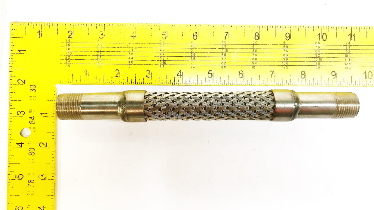 Flex Pipe USA Steel Single Braided Hose 1/2" x 9" MB304-40 [Lot of 3] NOS