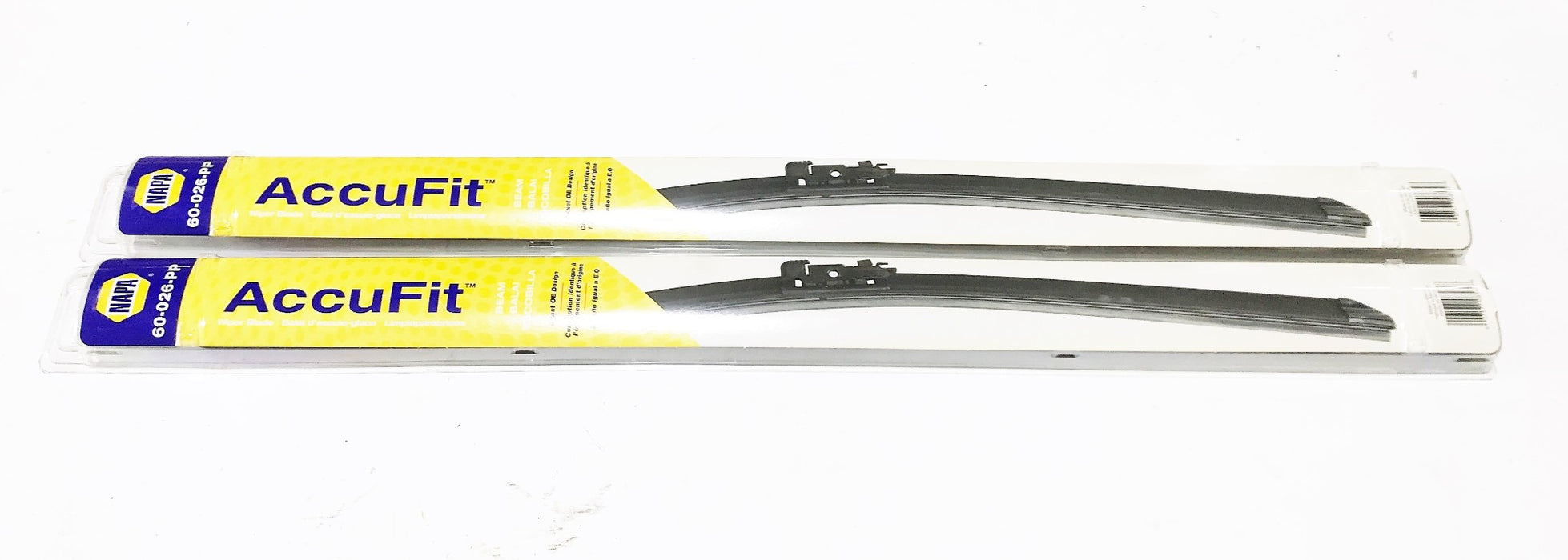 NAPA "AccuFit" Windshield Wiper Blade 60-026-PP [Lot of 2] NOS