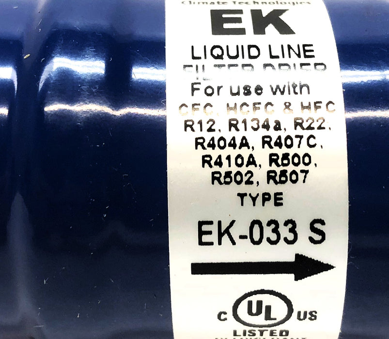 Emerson EK Liquid Line Filter Drier EK-033S [Lot of 2] NOS