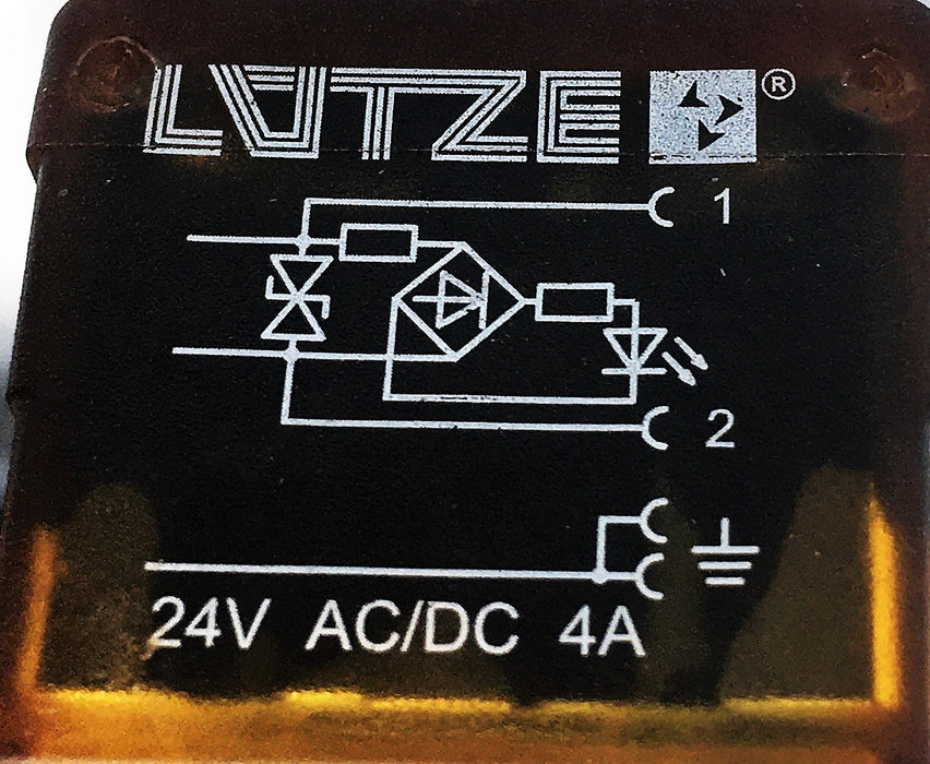 Lutze 24V AC/DC 4A HTP Din LED MOV Suppression With 15 Foot Cable 709606 USED