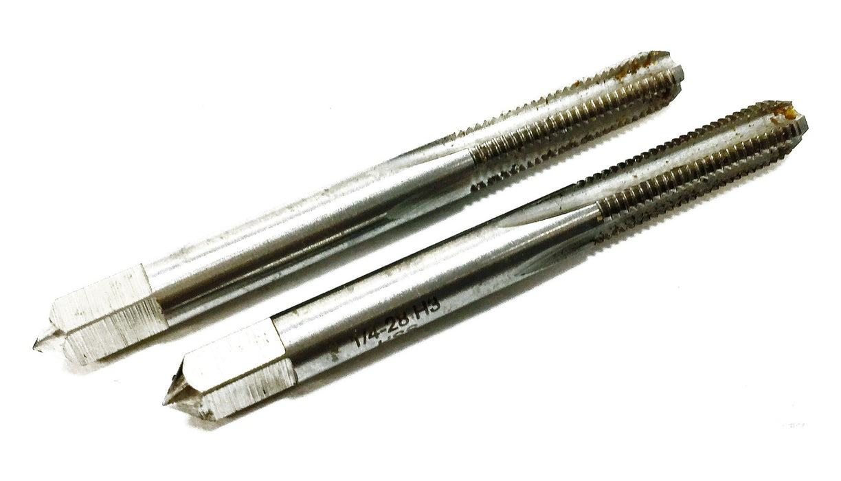 Drill America 1/4"-28 High Speed Steel Bottoming Tap DWT54471 [Lot of 2] NOS