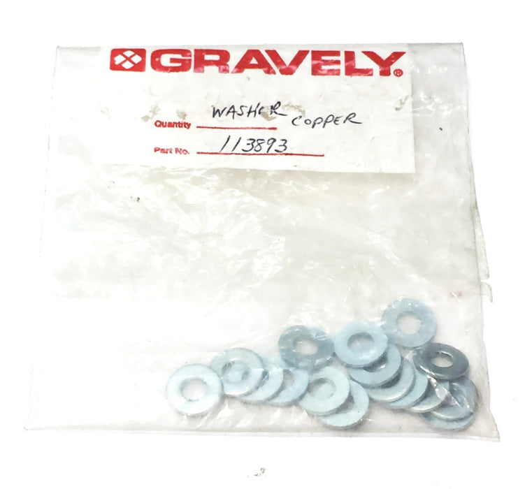 Gravely .219 X .50X .049 Flat Washer 113893 [Lot of 16] NOS