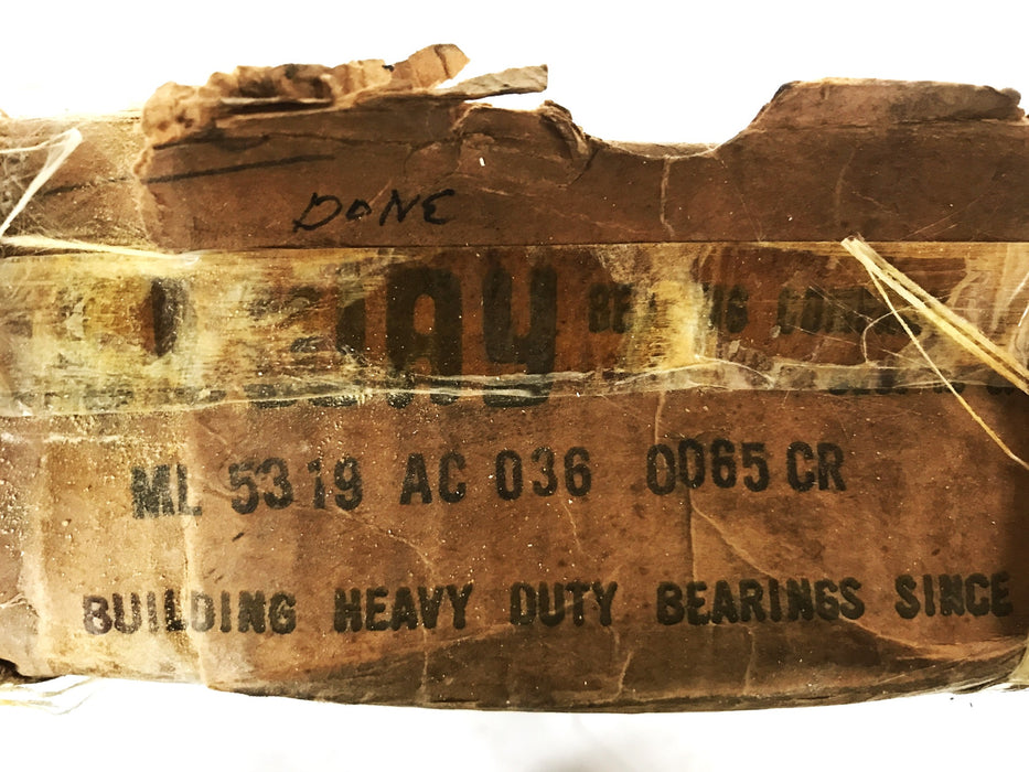 Rollway Spherical Roller Bearing ML5319AC036 NOS