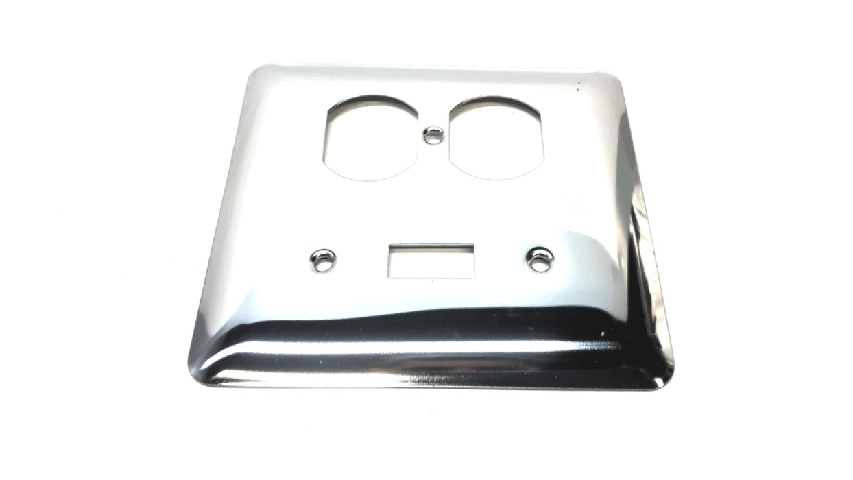 Mulberry Box of (10) 2G Toggle/Duplex Polished Chrome Wallplates 73532 NOS