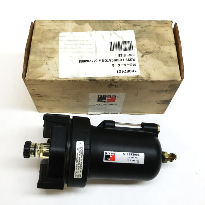 Ross Controls 3/8 inch Lubricator 5111B3008 NOS