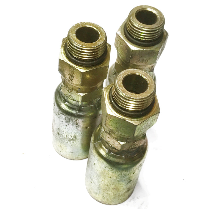 Weatherhead Hydraulic Fitting 12U-R10 [Lot of 3] NOS