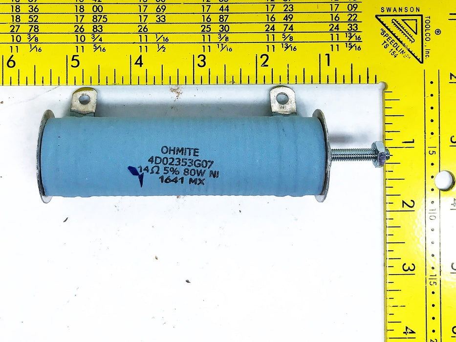 Ohmite 14-ohm 80-watt Resister 4D2353G07 NOS
