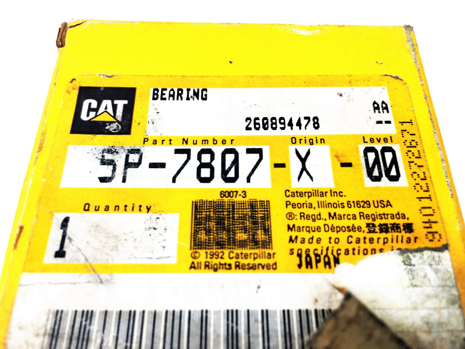 Cojinete CAT/Caterpillar 5P-7807-X-00 (5P-7807) NOS