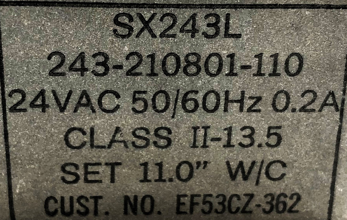 Essex / BDP Combination Gas Valve SX243L (P361-2104) (EF53CZ-362) NOS