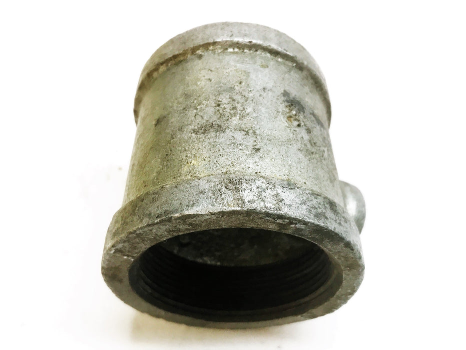 Galvanized Malleable Iron 2" Female x 1/2" Female x 2" Female Tee NOS