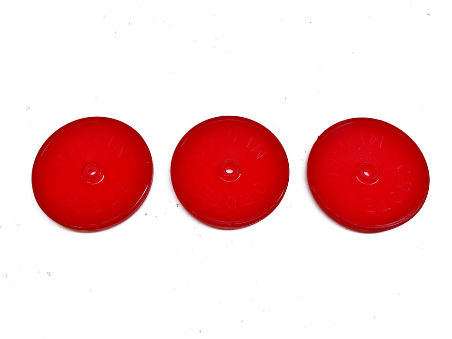 Grote Red 3.25" Sealed Circular Reflector Lens 4015 [Lot of 3] NOS