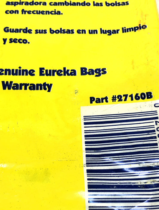 Eureka Pack of (3) Disposable Dust Bags 27160B (52320A) [Lot of 3] NOS