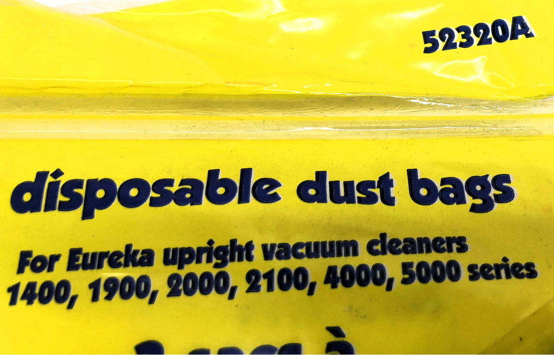 Eureka Pack of (3) Disposable Dust Bags 27160B (52320A) [Lot of 3] NOS