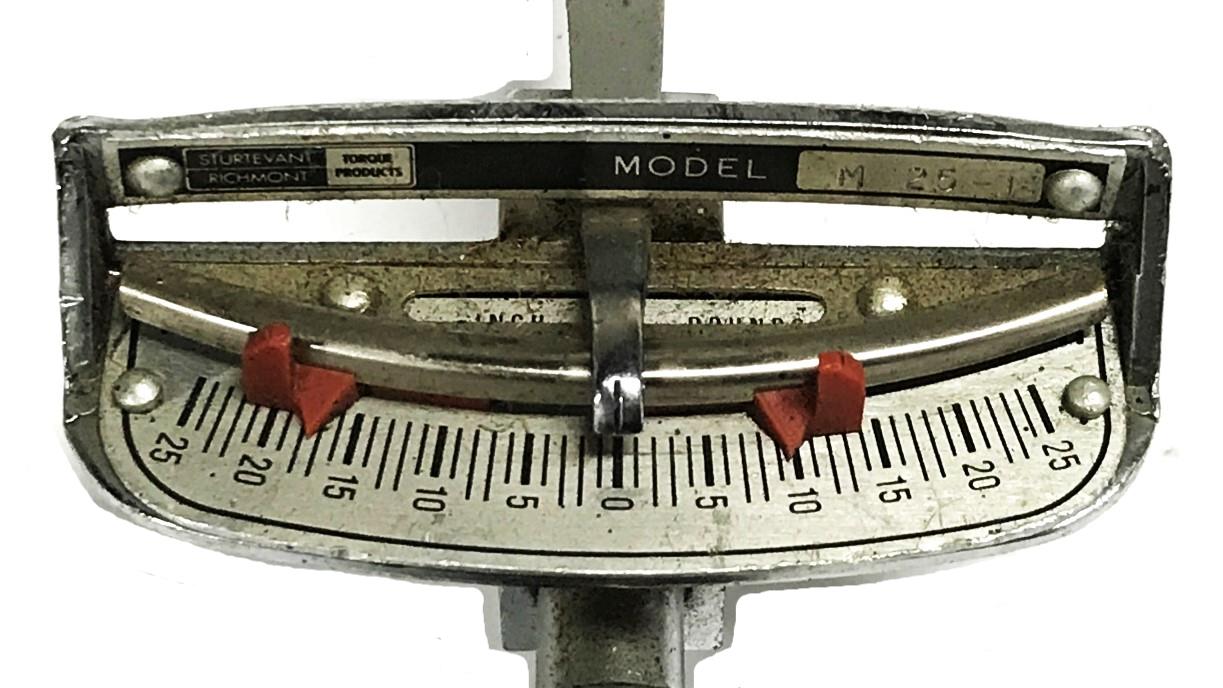 Sturtevant Richmont M Series 3/8 inchFlat Beam Torque Wrench M-25-1 USED