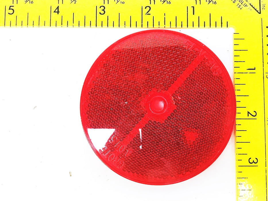 Grote Red 3.25" Sealed Circular Reflector Lens 4015 [Lot of 3] NOS
