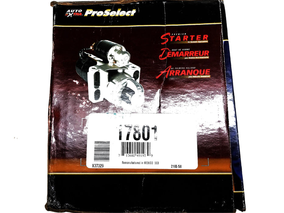Auto Extra Pro Select Remanufactured Premium Starter 17801 NOS