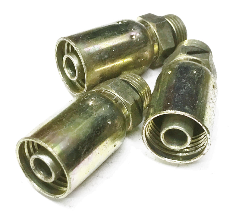 Eaton Weatherhead Straight Hydraulic Fitting 08U-P08 [Lot of 3] NOS