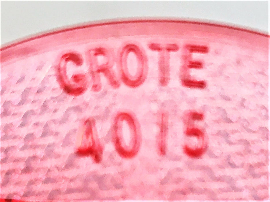 Grote Red 3.25" Sealed Circular Reflector Lens 4015 [Lot of 3] NOS